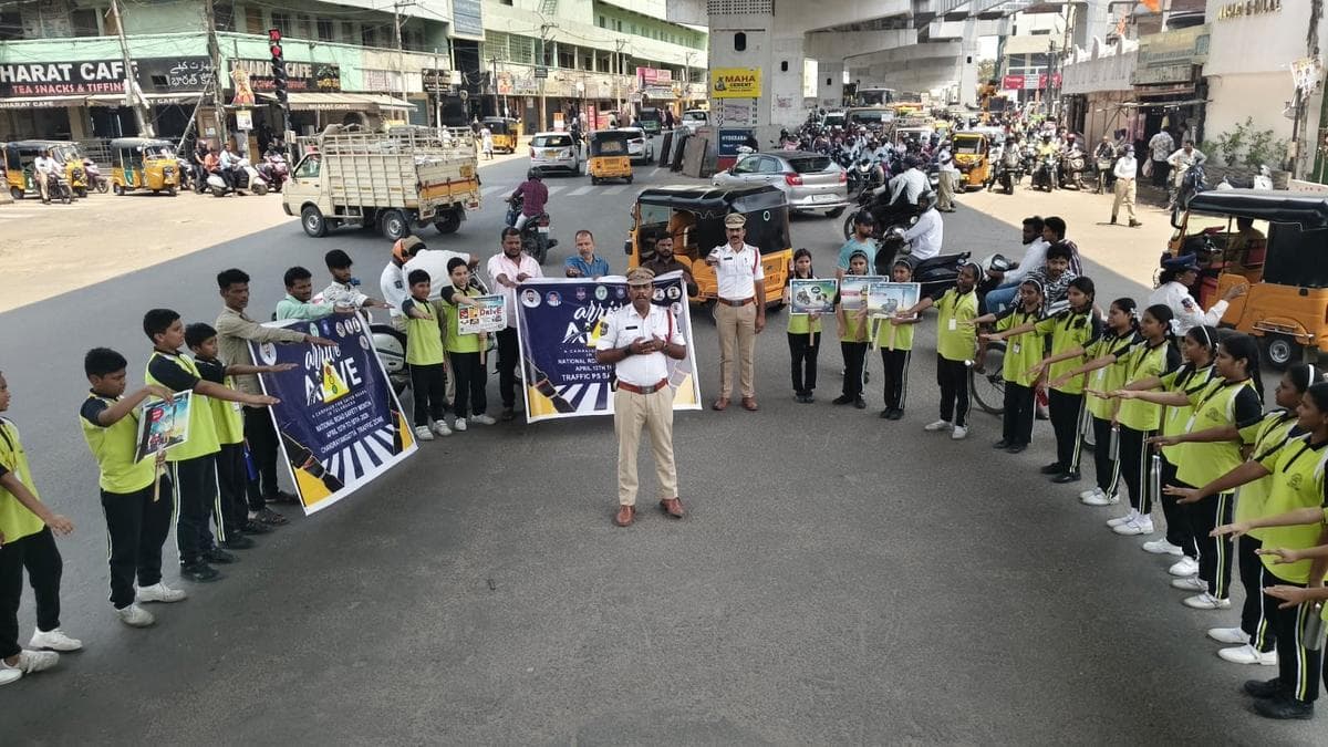 ‘Arrive Alive’ drives held across city to promote road safety among children, students